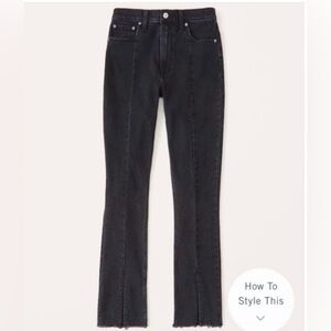 Abercrombie & Fitch black high rise jean
